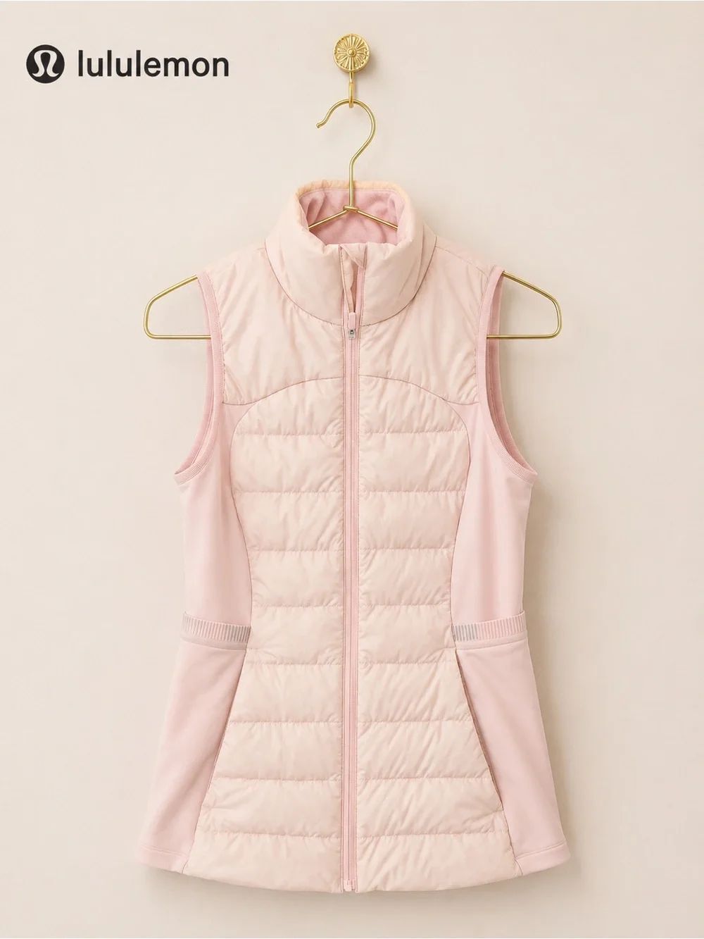 LululemonâPink Down Puffer Vest Size 4